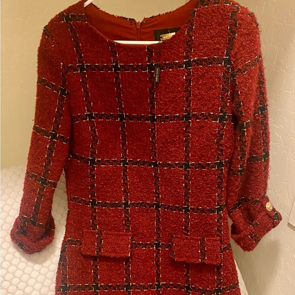 Alexia Admor Red Textured Jacket